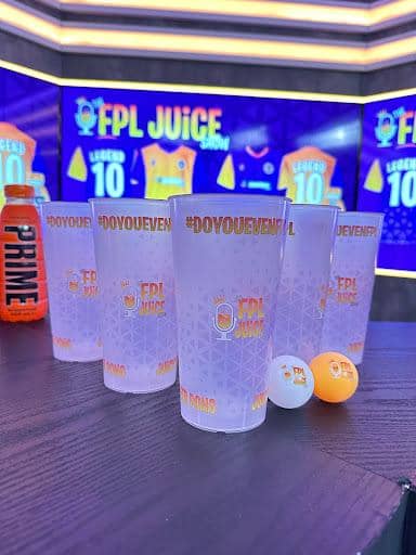 Friends toasting with custom cups